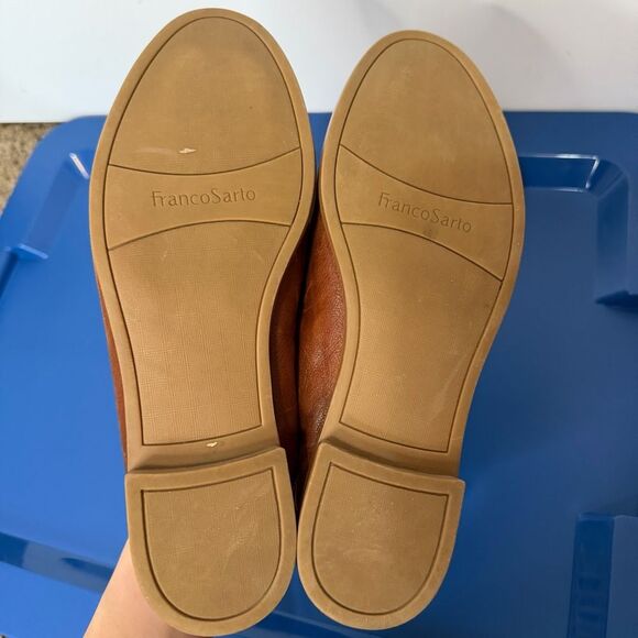 NEW Franco Sarto Hadden Leather Loafers Women’s 9 Brown Tassels Slip On NWOT - Picture 8 of 8